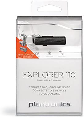 Plantronics - Audífonos Bluetooth Explorer 110 Clip On - Negro 205710-01