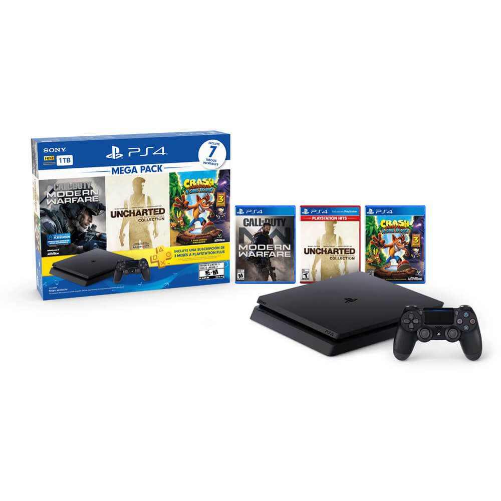PS4 - Consola 1 TB  Mega Pack 7 Mega Pack 7