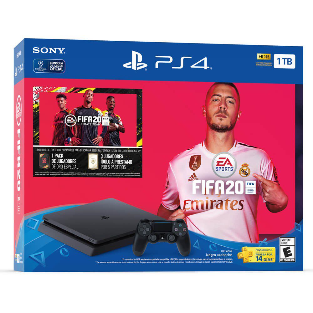 Sony - Consola PlayStation 4 de 1TB Edición: FIFA 20 - Negro 712000000000