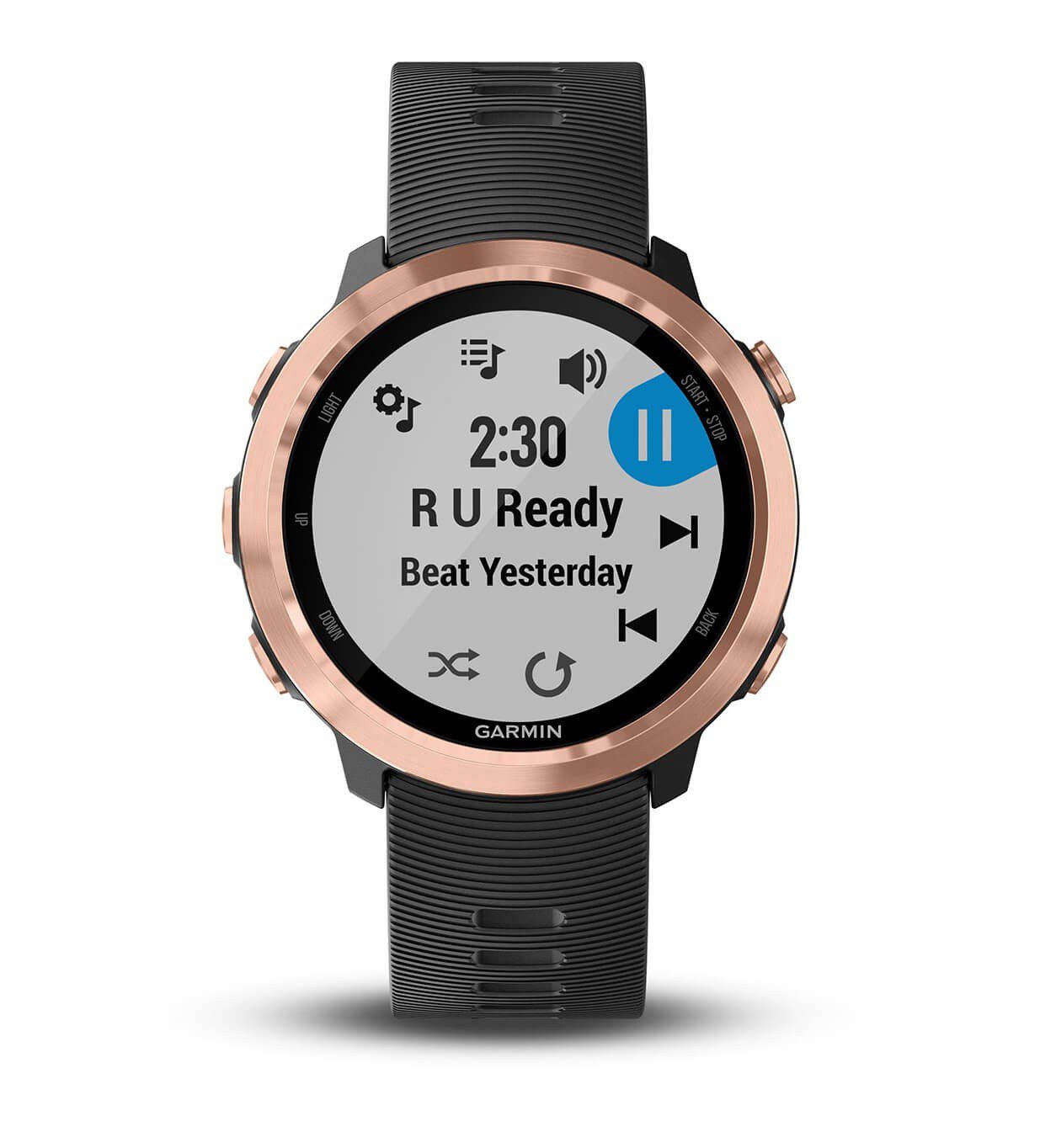 Garmin – Reloj deportivo Forerunner 645 Music – Negro/Oro Rosado 010-01863-23