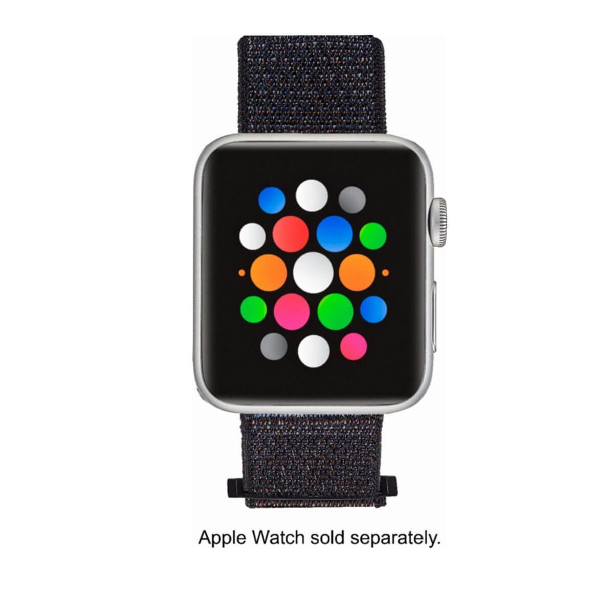 Insignia - Correa / Banda de Nylon para Apple Watch 42 / 44 mm - Negro MD-AWB42BNYV