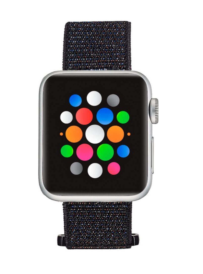 Insignia - Correa / Banda de Nylon para Apple Watch 38 / 40 mm - Negro MD-AWB38BNYV