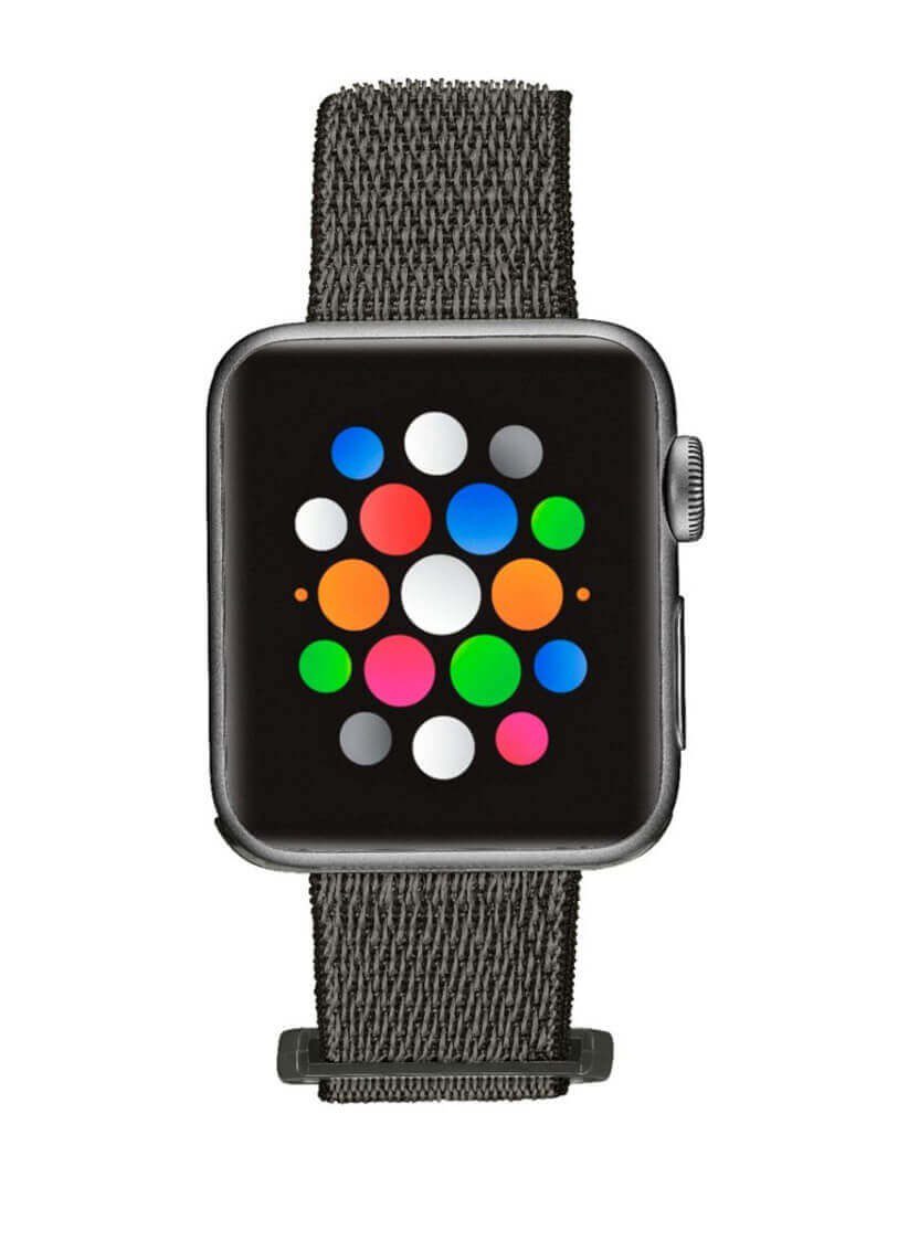 Insignia - Correa / Banda de Nylon para Apple Watch 38 / 40 mm - Verde Olivo MD-AWB38GNYV