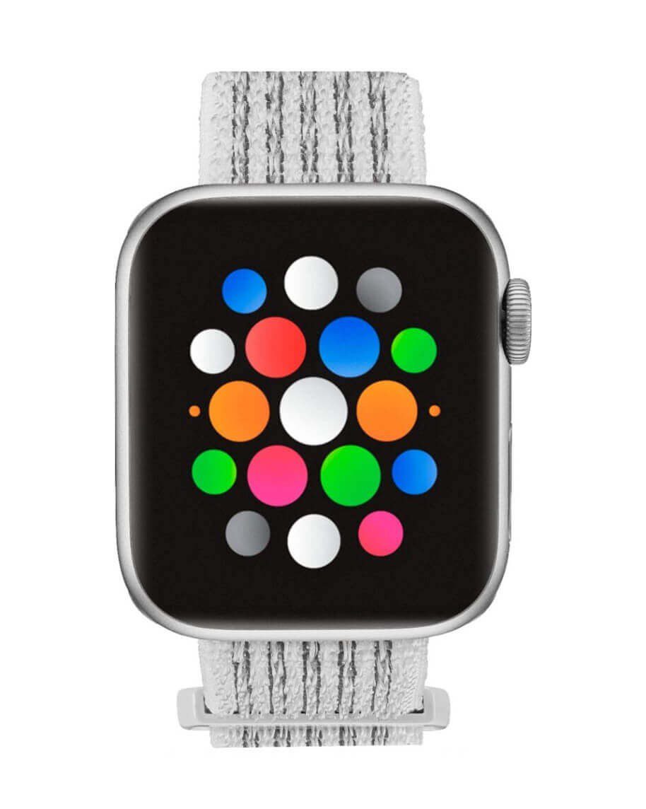 Insignia - Correa / Banda de Nylon para Apple Watch 38 / 40 mm - Blanco MD-AWB40WHT