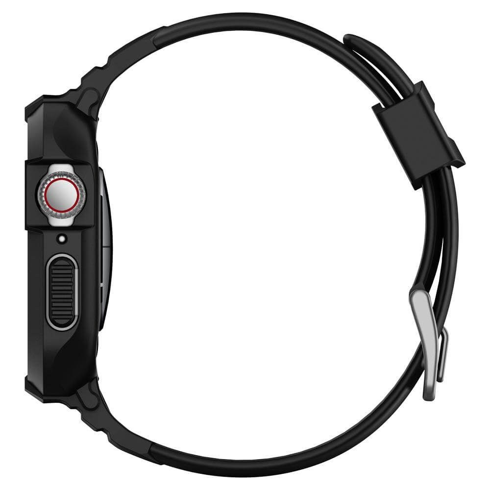 Spigen - Correa Rugged Armor para Apple Watch 44 mm - Negro 062CS25324