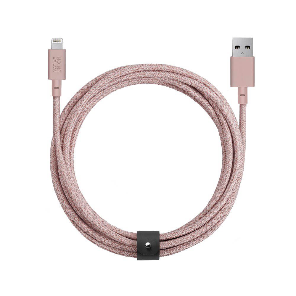 Native Union - Cable Lightning  1.3 Mts - Rosa BELT-KV-L-ROSE-3