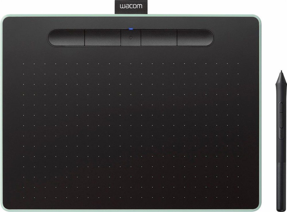 Wacom - Tableta Intuos Comfort Plus (mediana) - Negro/Verde CTL6100WLE0