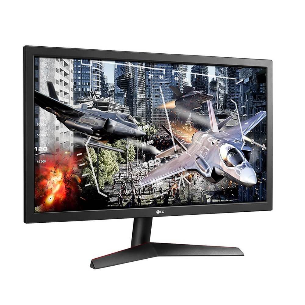 LG - Monitor de gaming UltraGear FHD FreeSync de 24" - Negro 24GL600F-B.AWM