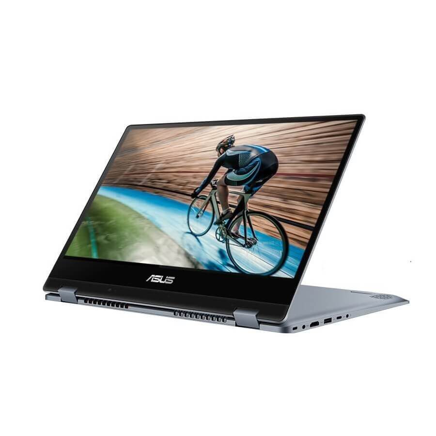 Asus - Laptop TP412UA-EC183T de 14" - Pentium Gold - Intel HD 620 - Memoria 4GB - Unidad de estado sólido 128GB - Gris TP412UA-