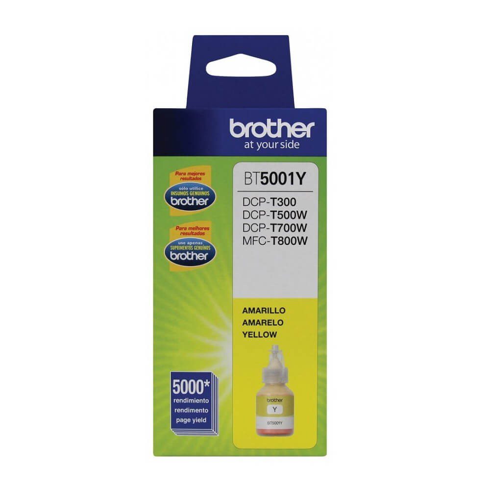 Brother - Botella de tinta BT5001Y - Amarillo BT5001Y