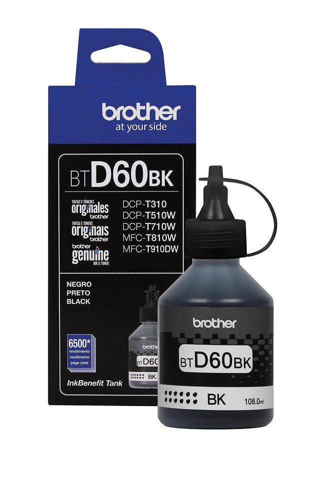 Brother - Botella de tinta BTD60BK - Negro BTD60BK