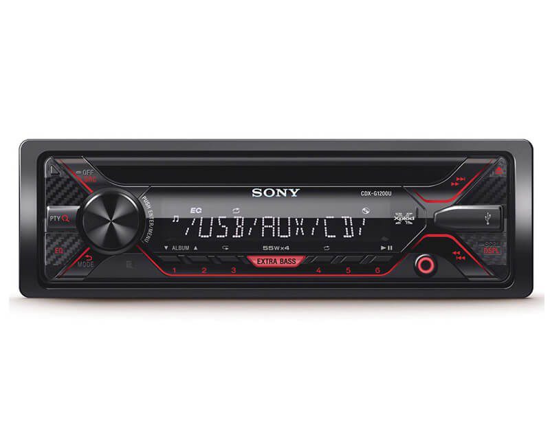 Sony - Autoestéreo CDX-G1200U con CD/USB - Negro CDX-G1200U