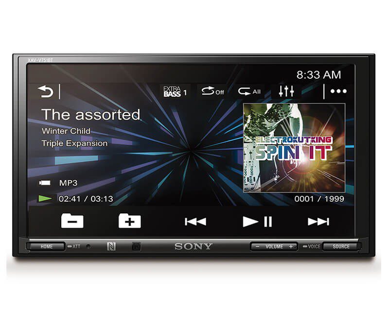 Sony - Autoestéreo XAV-V751BT doble Din con USB y Bluetooth - Negro XAV-V751BT