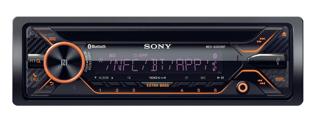 Sony - Autoestéreo con USB, CD y Bluetooth MEX-GS820BT - Negro MEX-GS820BT