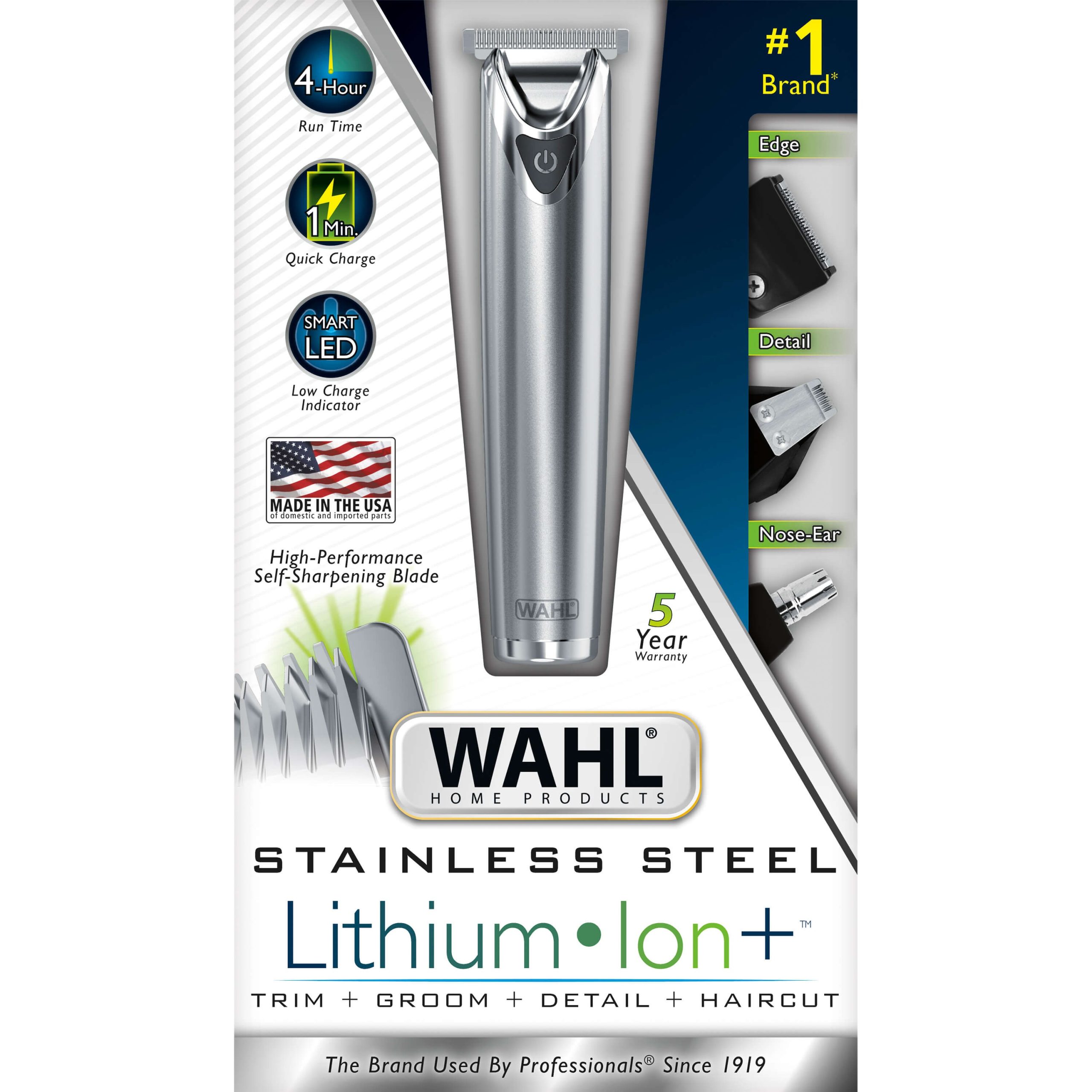 Wahl - Recortadora Acero Inox Ion Litio 9818